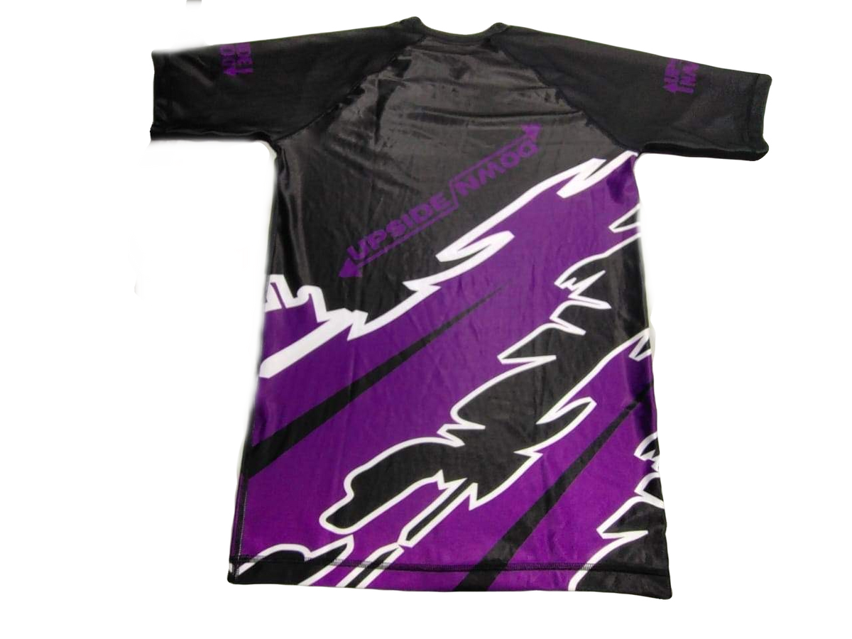Purple Ranked Lightning Rash Guard