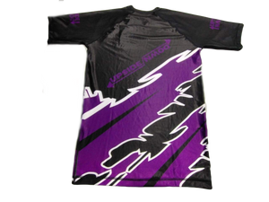 Purple Ranked Lightning Rash Guard