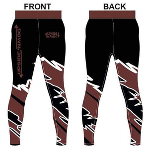 Brown Belt Ranked Lightning Spats/Compression Leggings