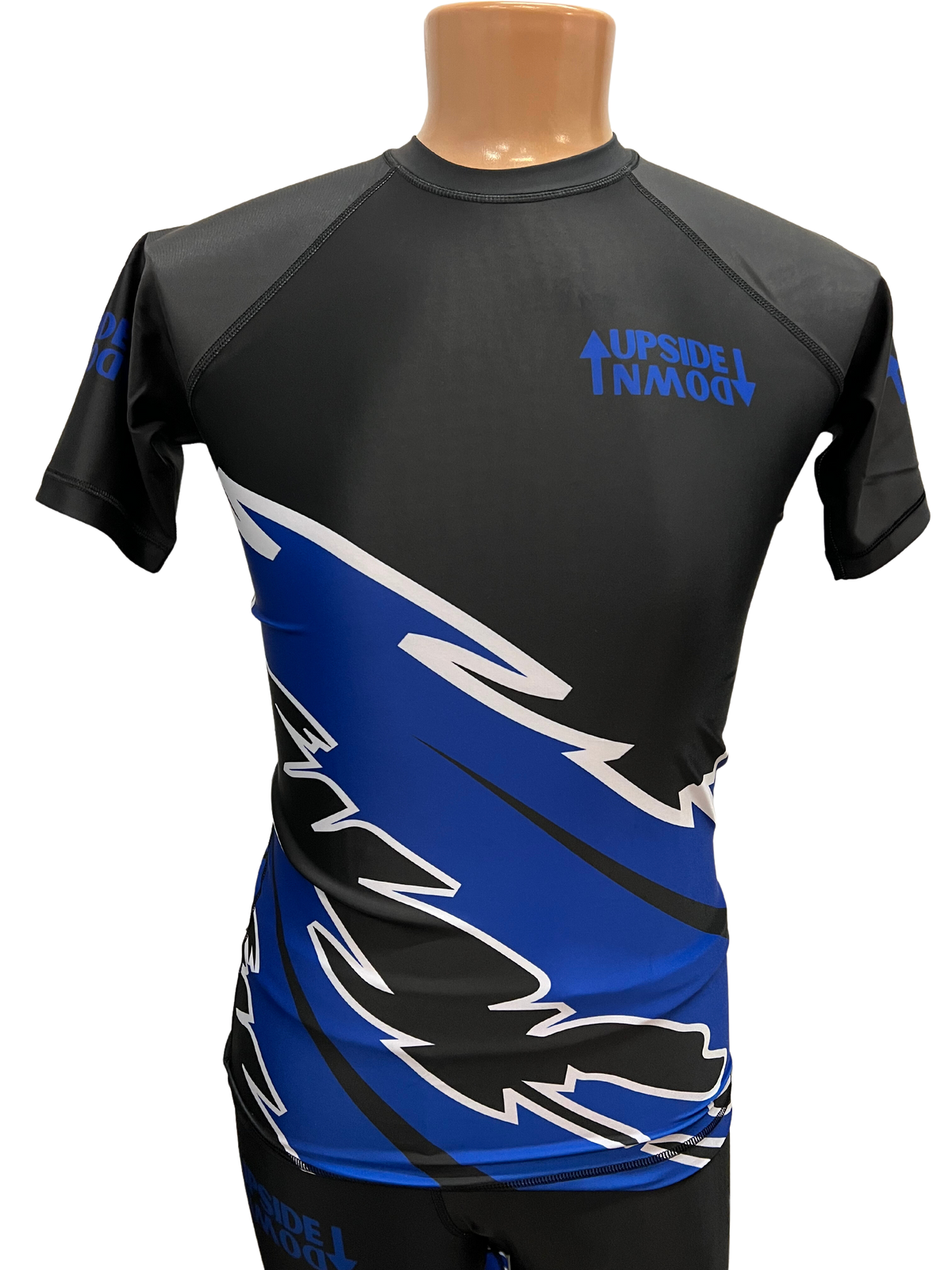 Blue Ranked Lightning Rash Guard
