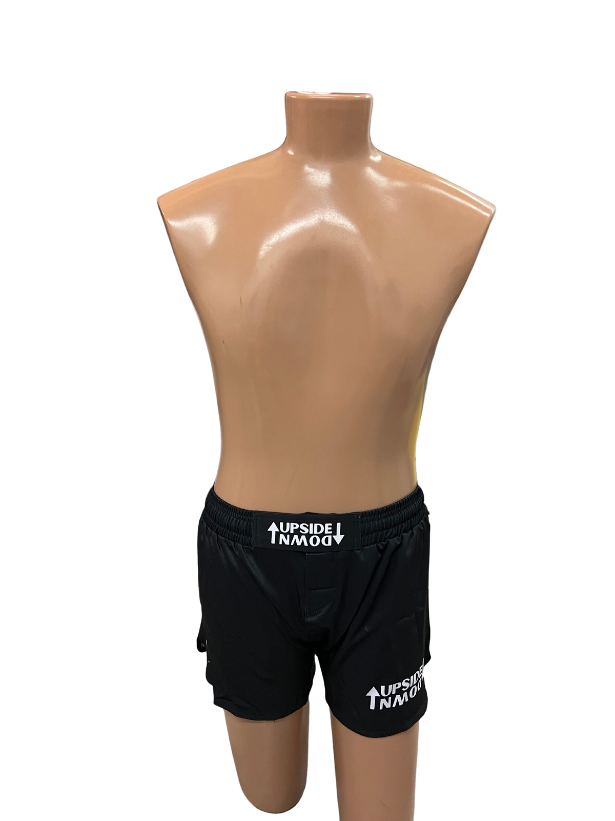 Black Elastic Waist Grappling Shorts