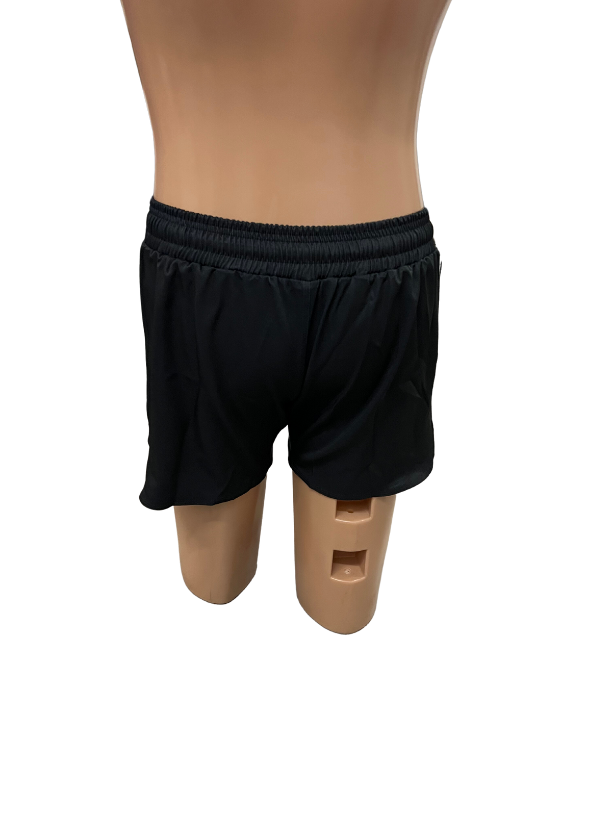 Black Elastic Waist Grappling Shorts