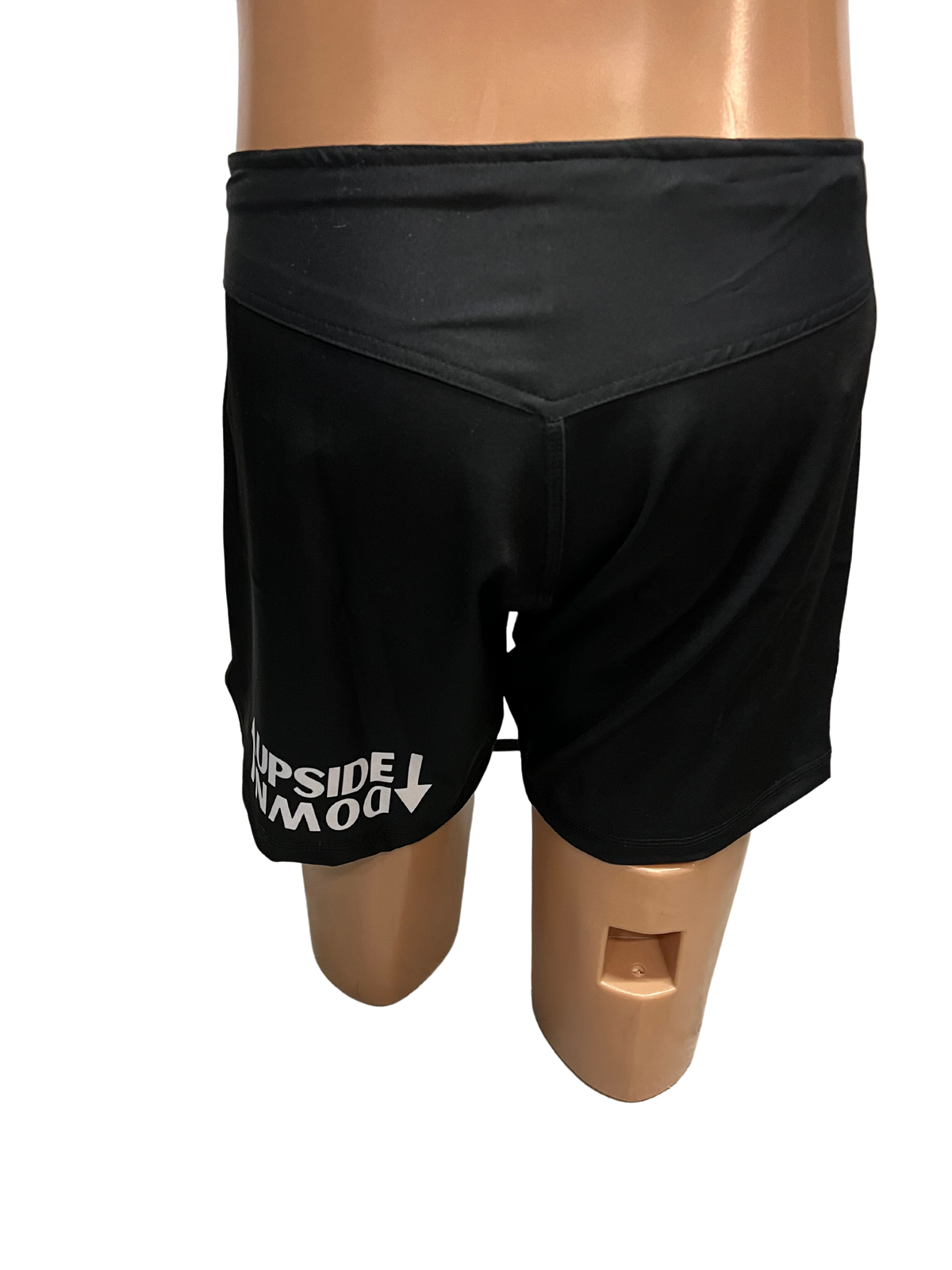Black Flat Waist Grappling Shorts
