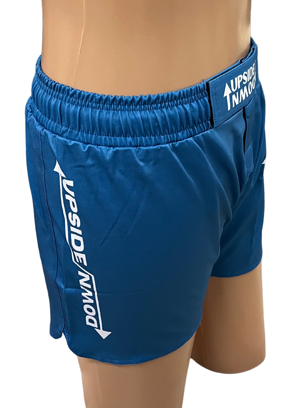 Blue Elastic Waist Grappling Shorts