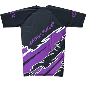 Purple Ranked Lightning Rash Guard