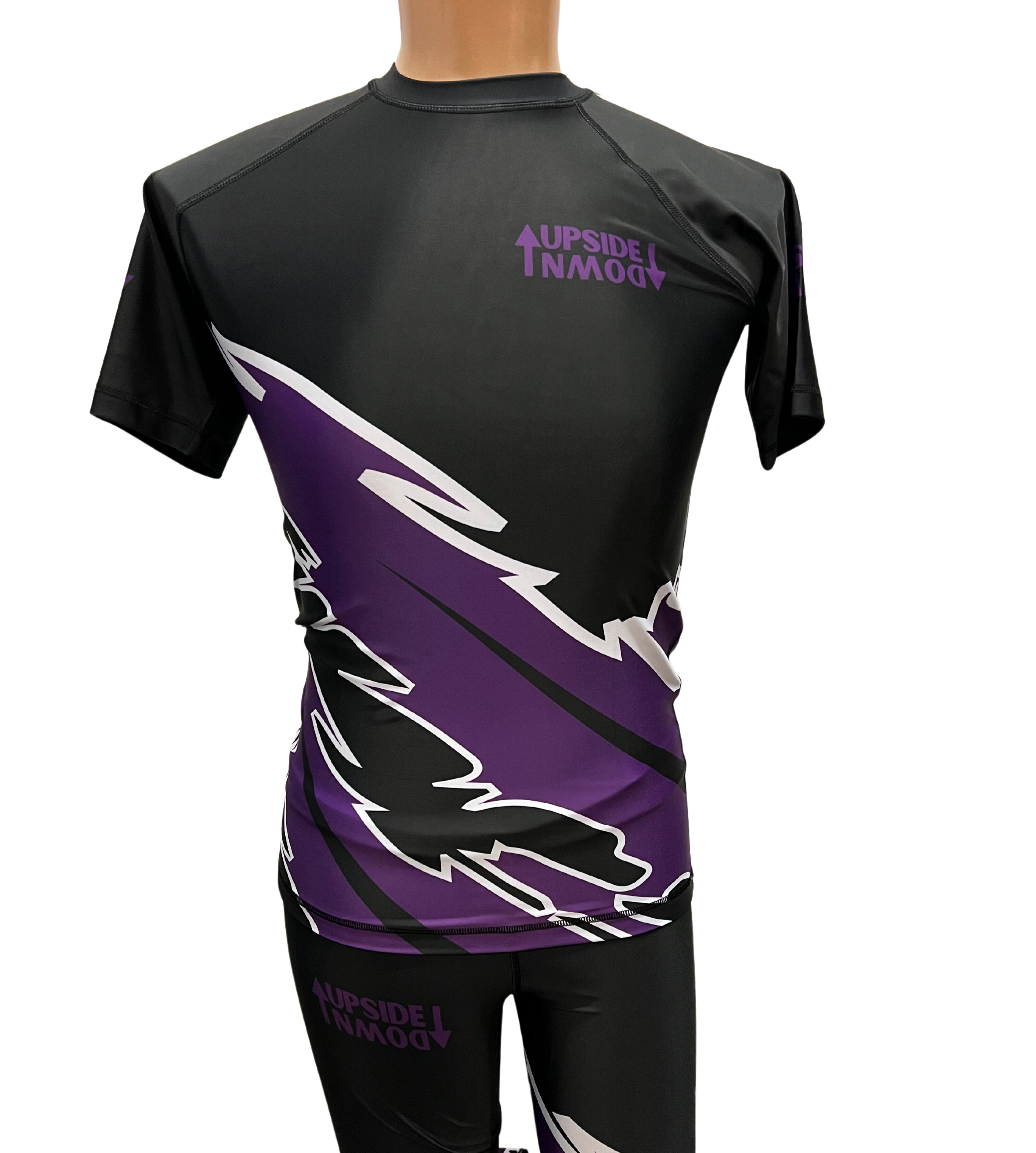 Purple Ranked Lightning Rash Guard