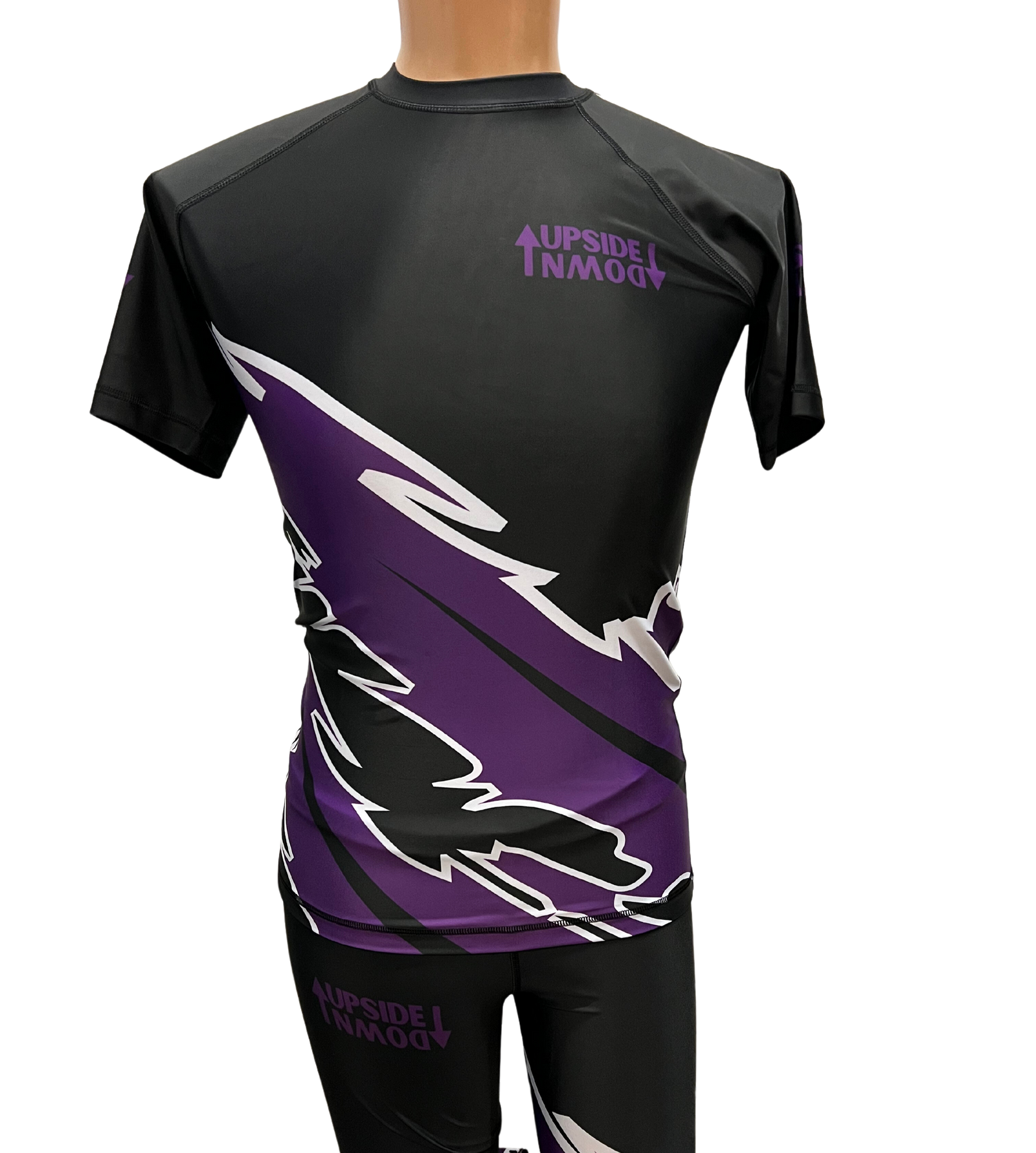 Purple Ranked Lightning Rash Guard