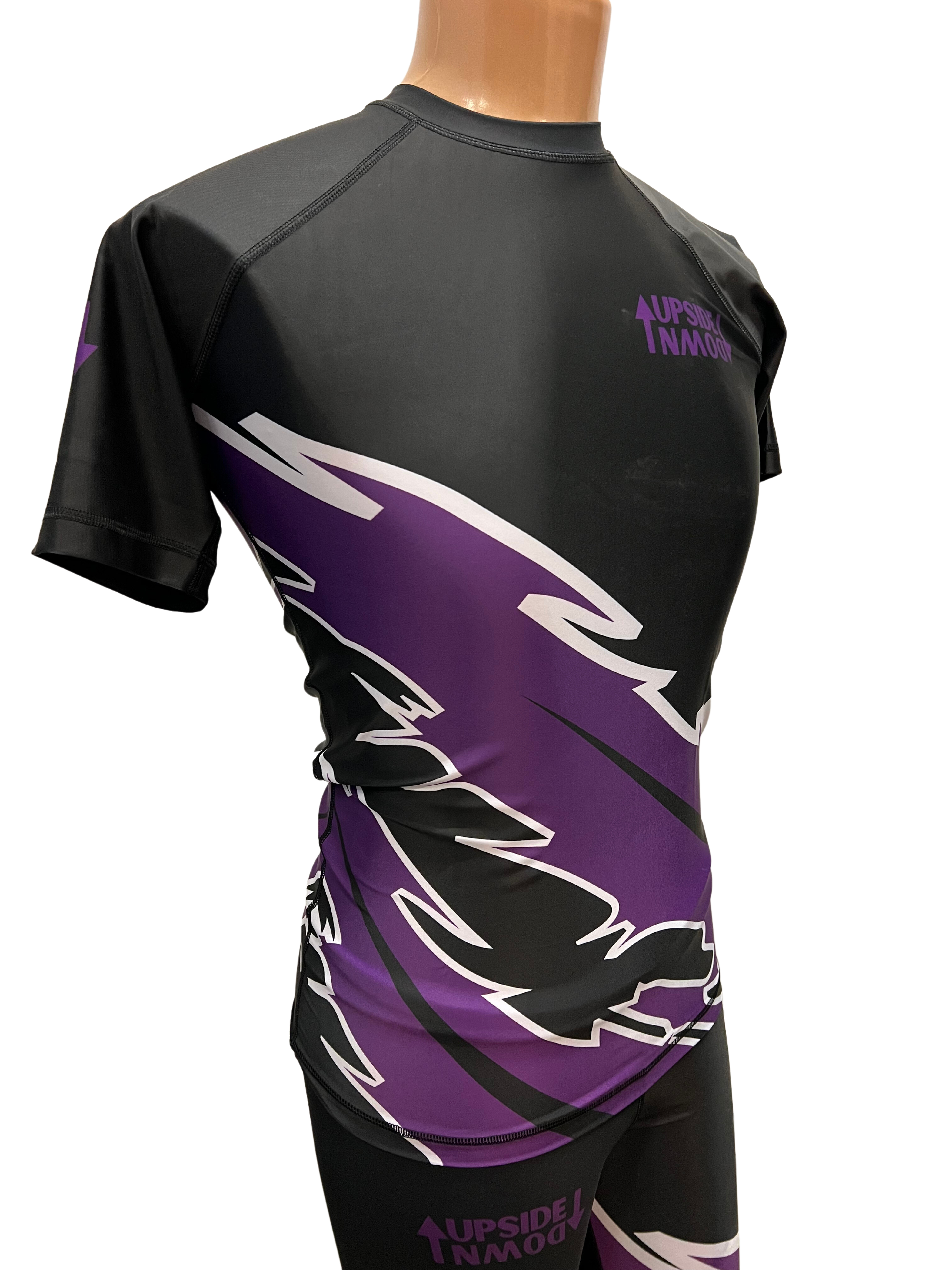 Purple Ranked Lightning Rash Guard