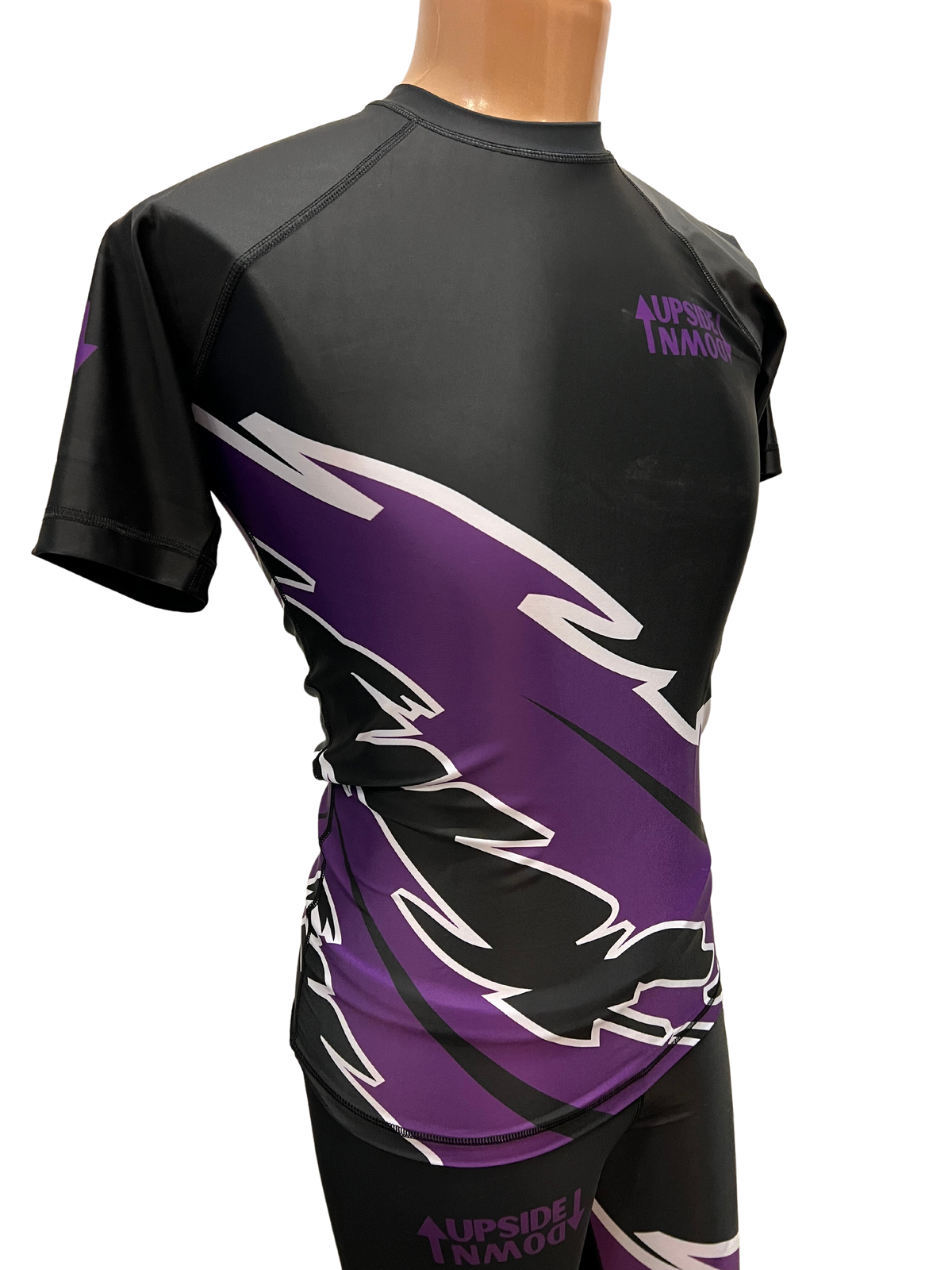 Purple Ranked Lightning Rash Guard