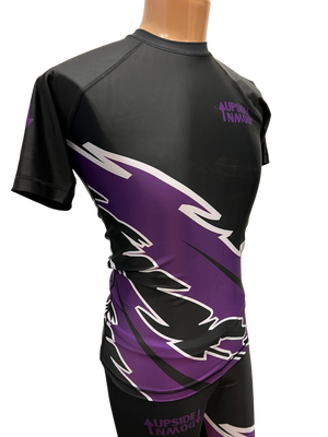 Purple Ranked Lightning Rash Guard