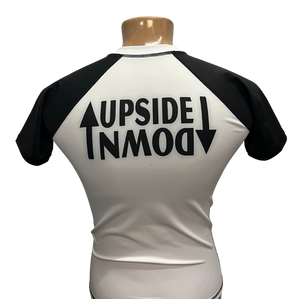 White and Black Jiu Jitsu Rash Guard