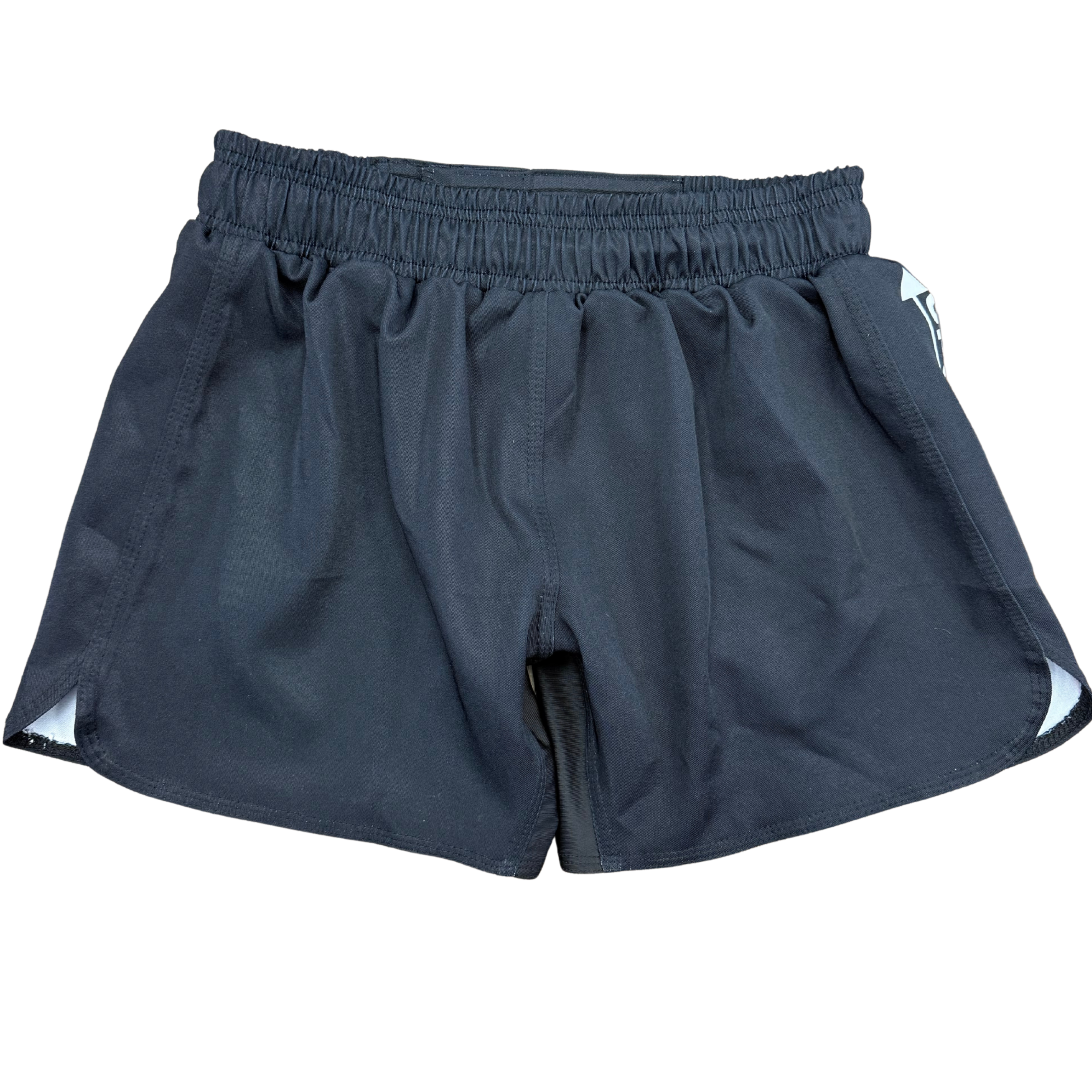Black Elastic Waist Grappling Shorts
