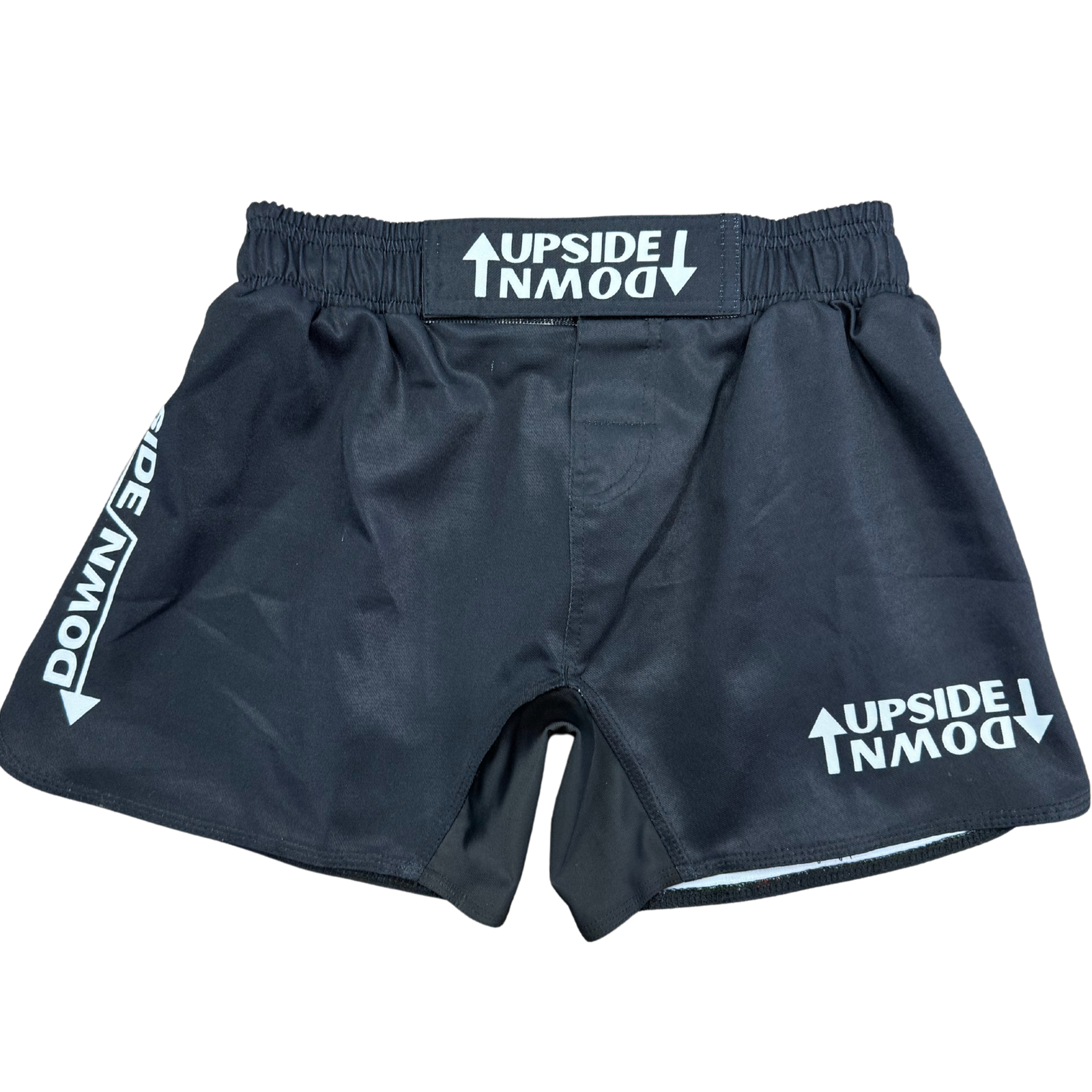 Black Elastic Waist Grappling Shorts