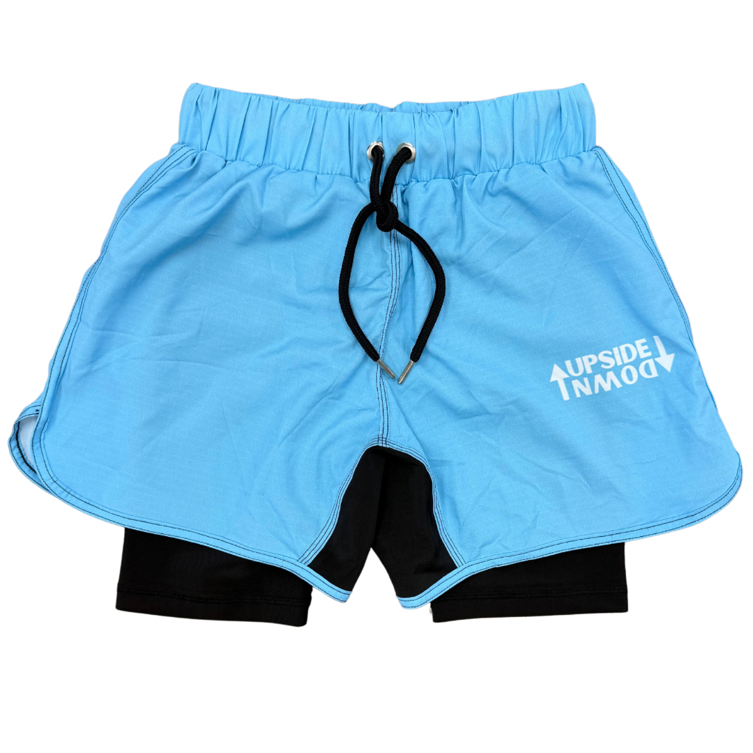 Double Layer Shorts Blue/Black