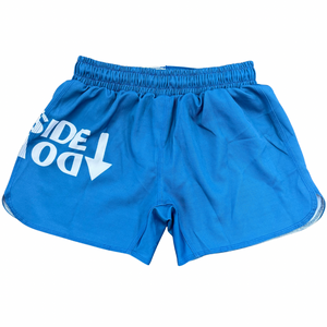 Blue Elastic Waist Grappling Shorts