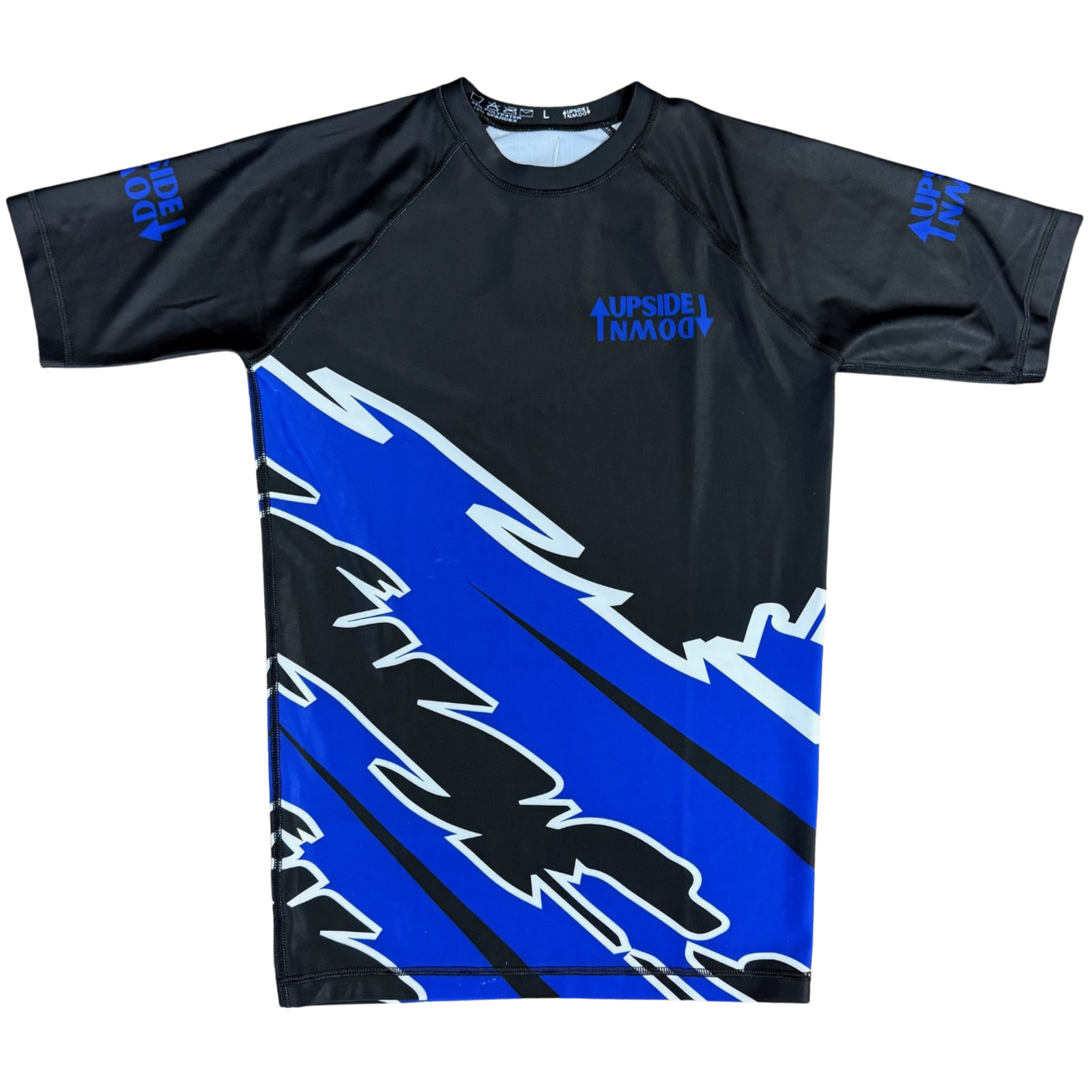 Blue Ranked Lightning Rash Guard