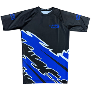 Blue Ranked Lightning Rash Guard