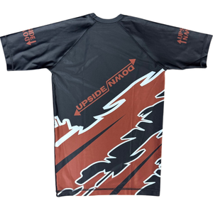 Brown Belt Ranked Lightning Rash Guard/Compression Shirt