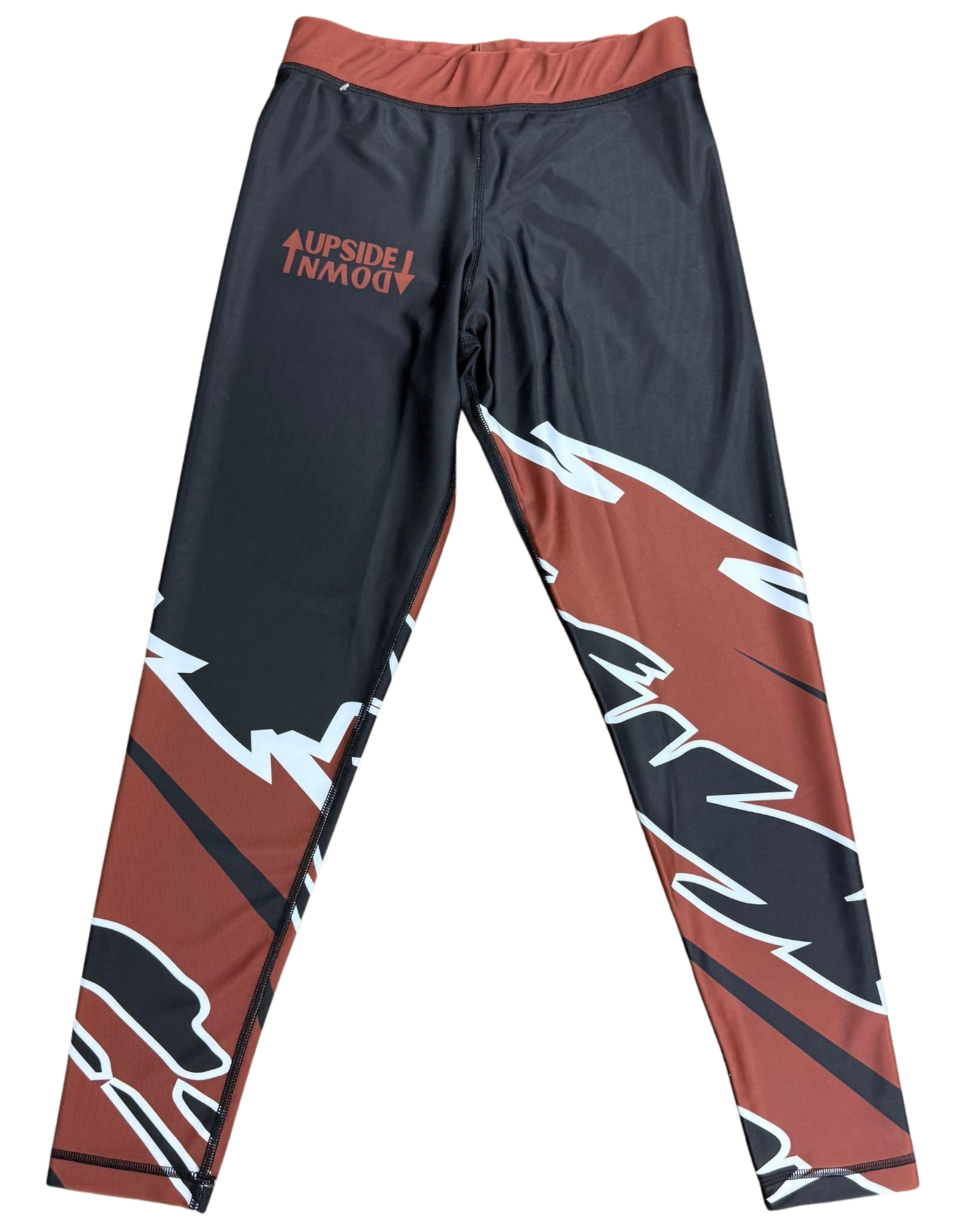 Brown Belt Ranked Lightning Spats/Compression Leggings