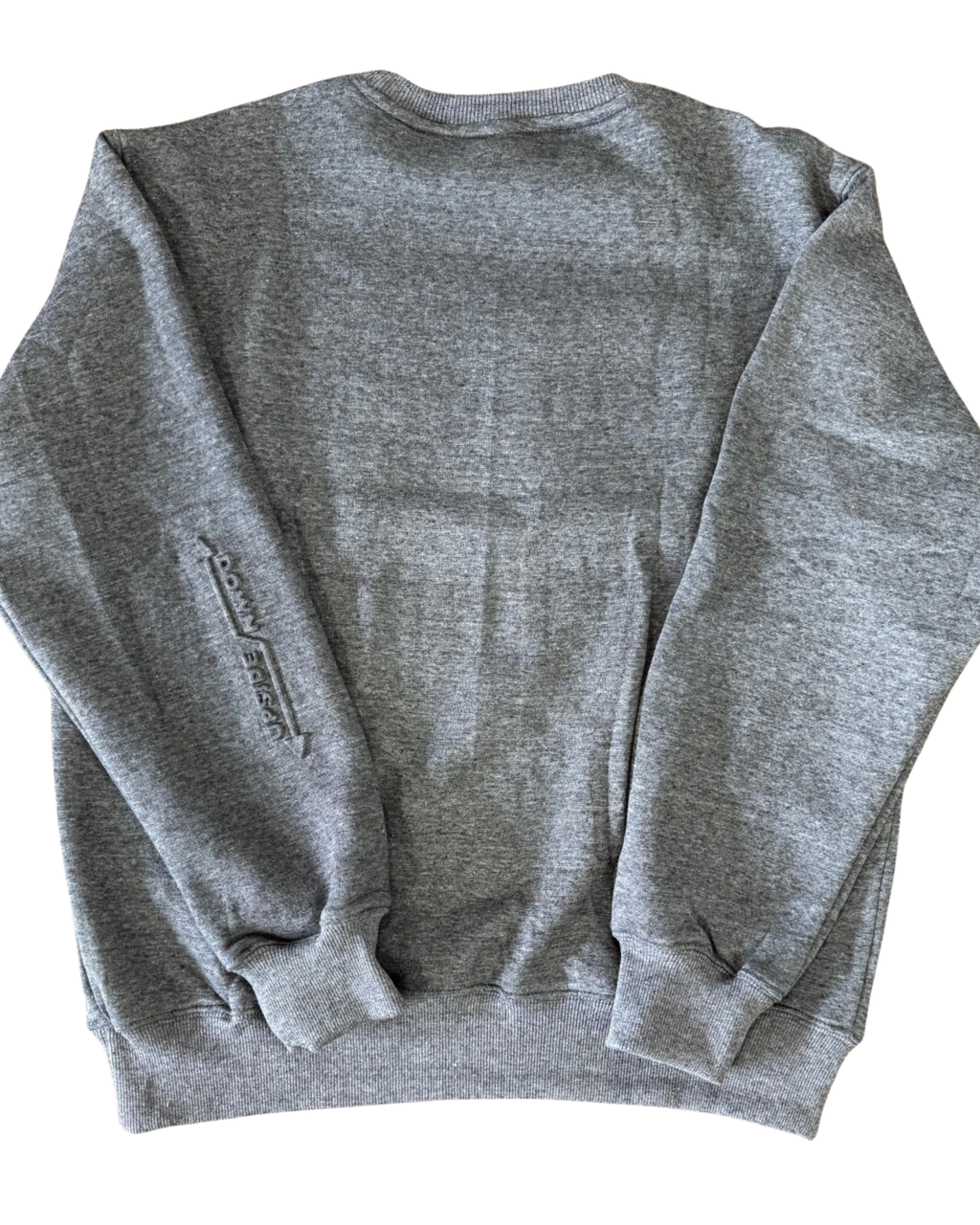 Carbon Grey Embossed Crewneck