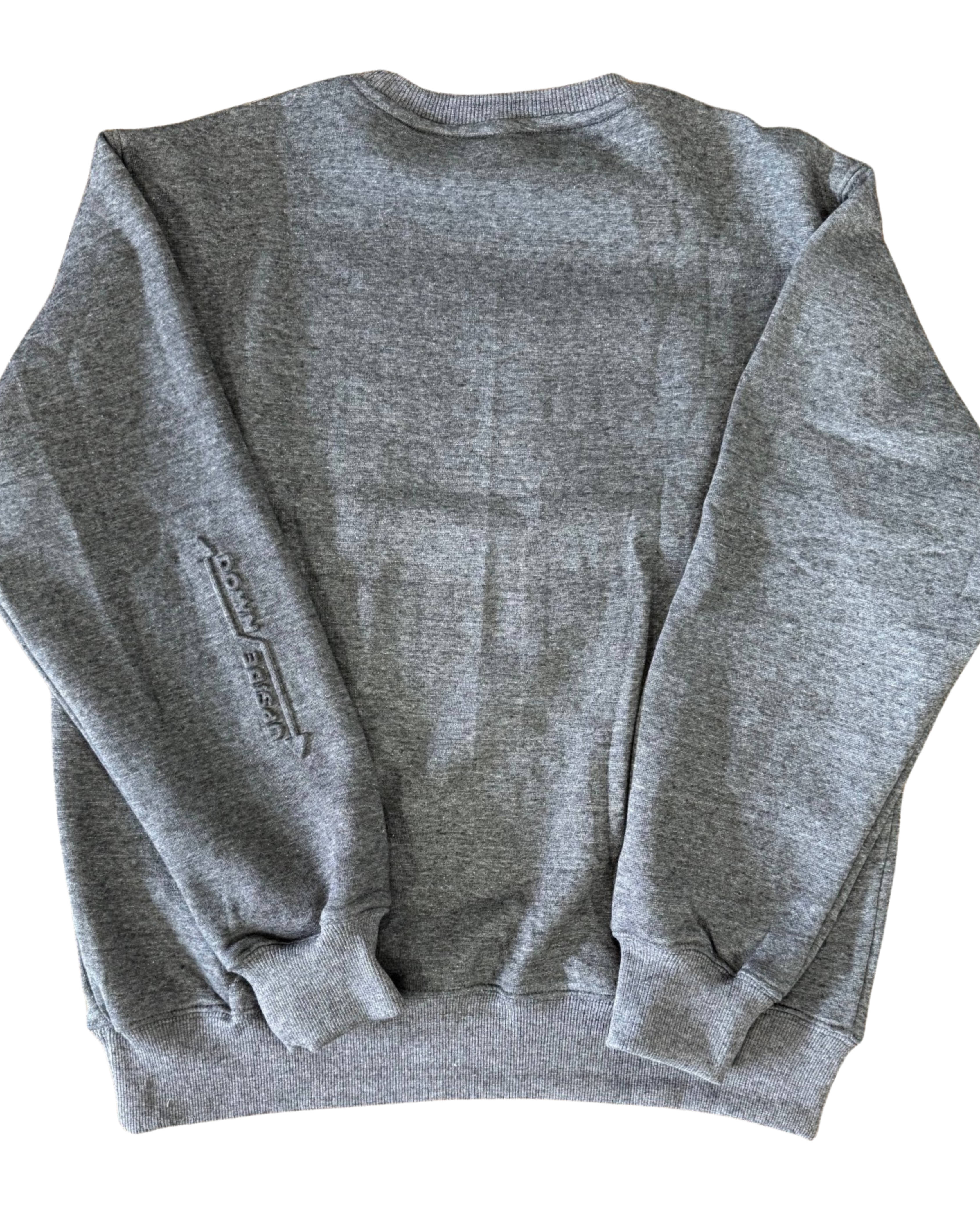 Carbon Grey Embossed Crewneck