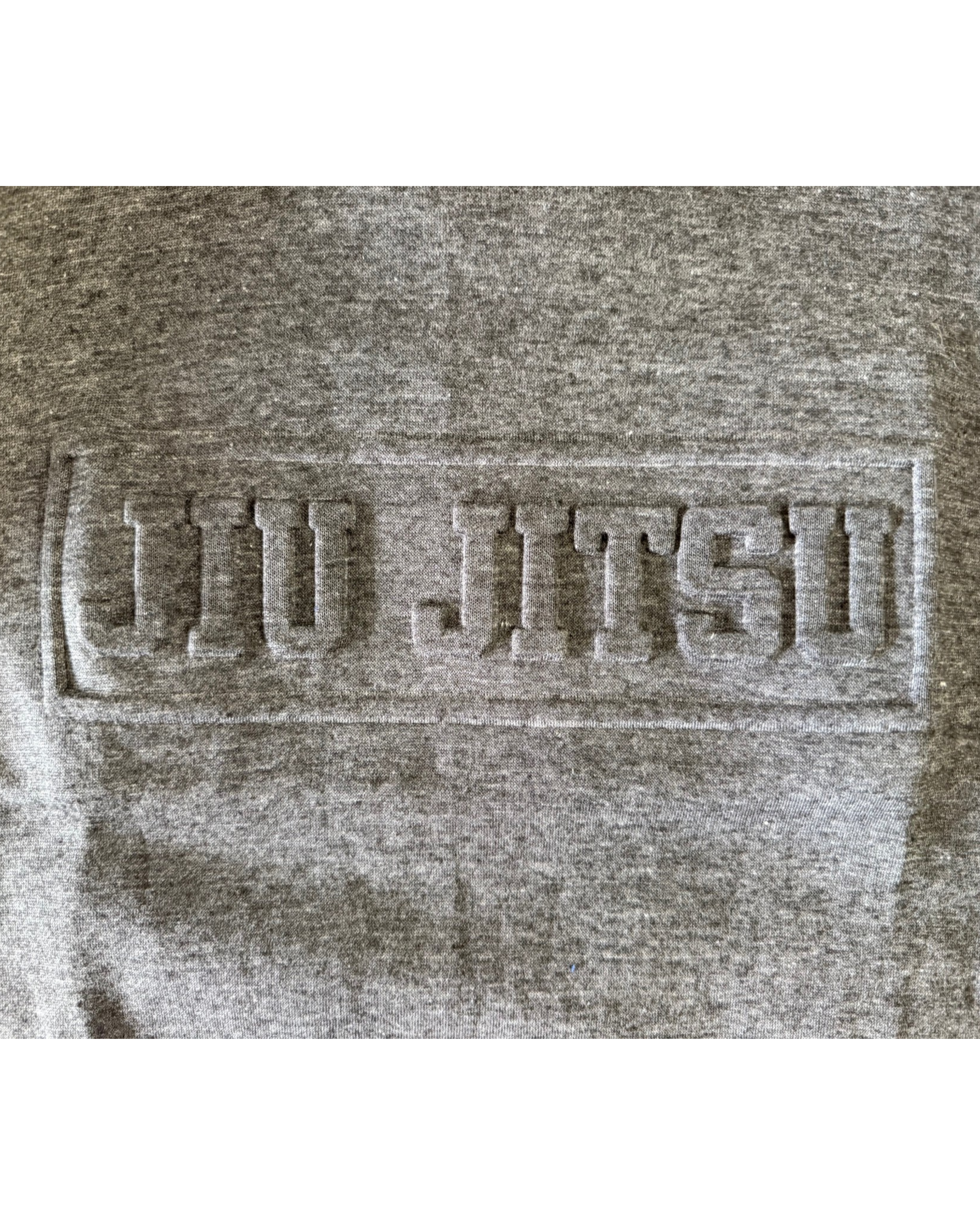 Carbon Grey Embossed Crewneck