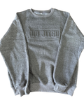 Carbon Grey Embossed Crewneck