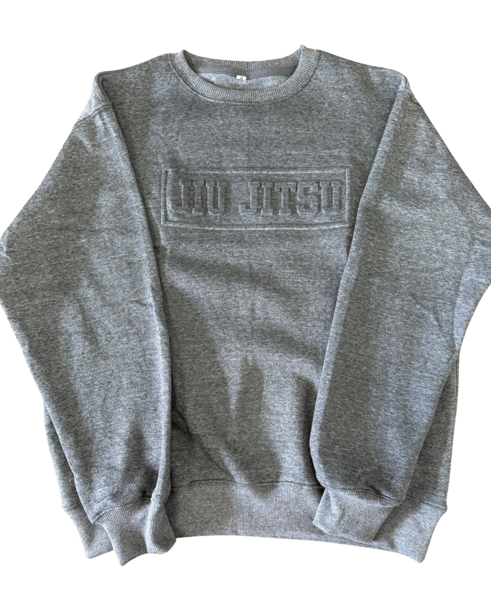 Carbon Grey Embossed Crewneck