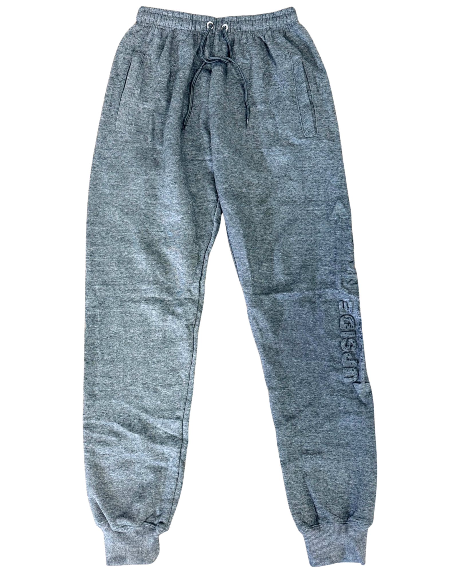 Carbon Grey Embossed Sweatpants