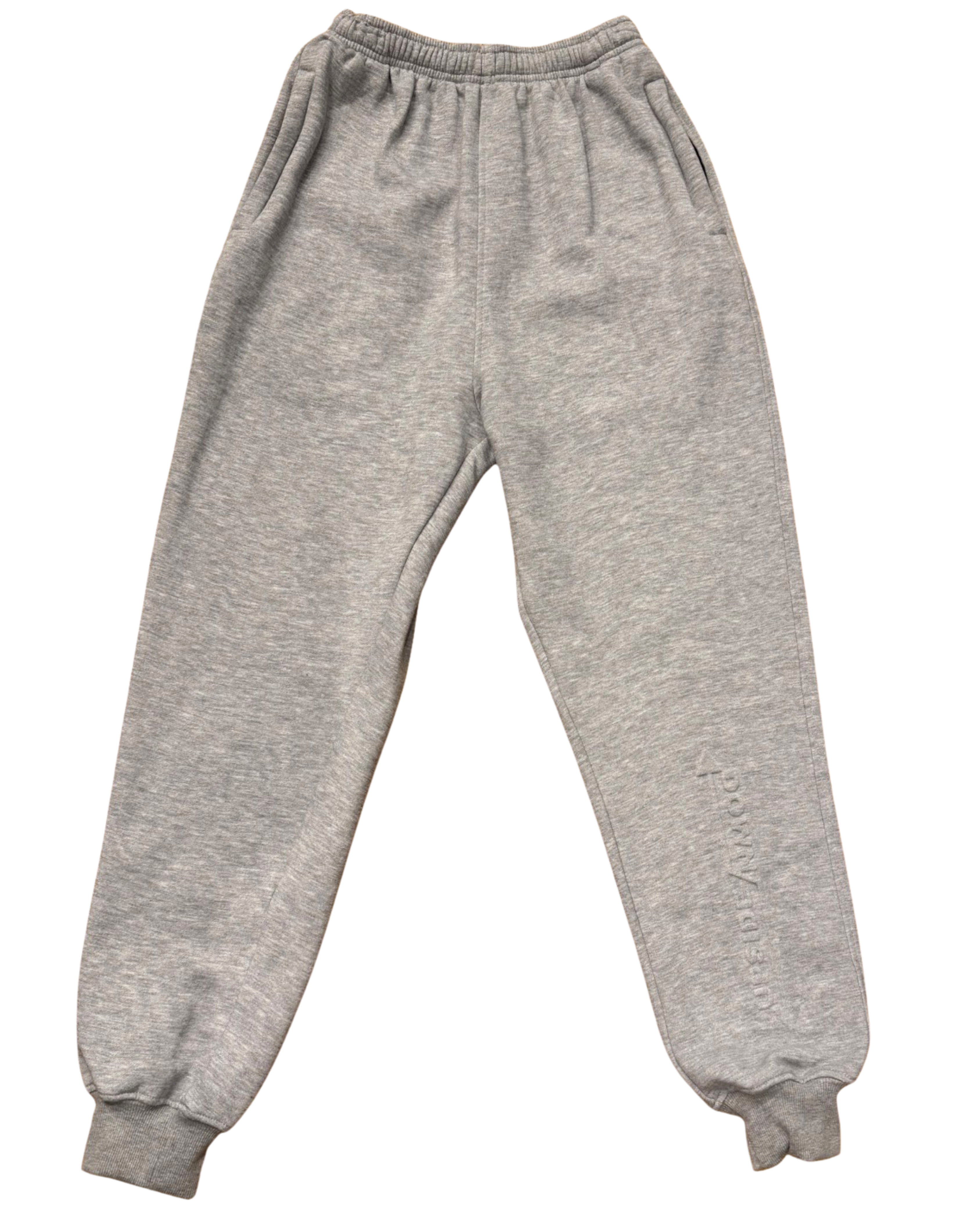 Light Grey Embossed Sweatpants
