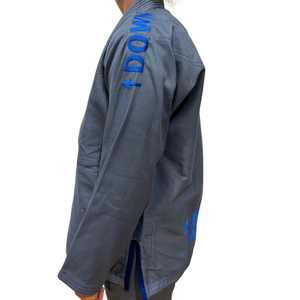 Light Gray Gi/Royal Blue Stitching