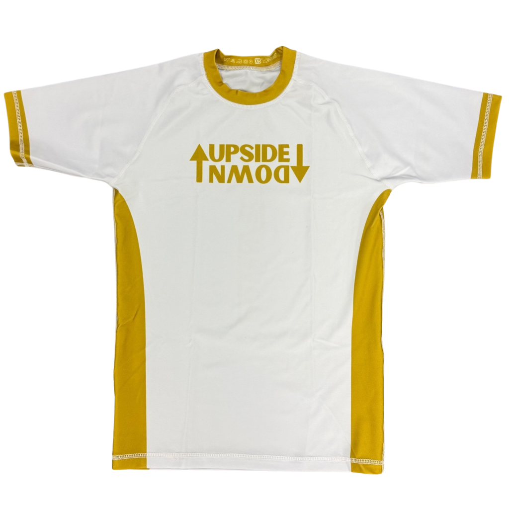 White/Gold Rash Guard